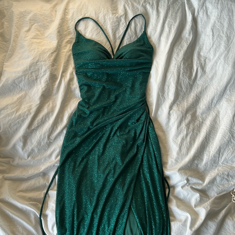 Sparkling Green Prom Dress